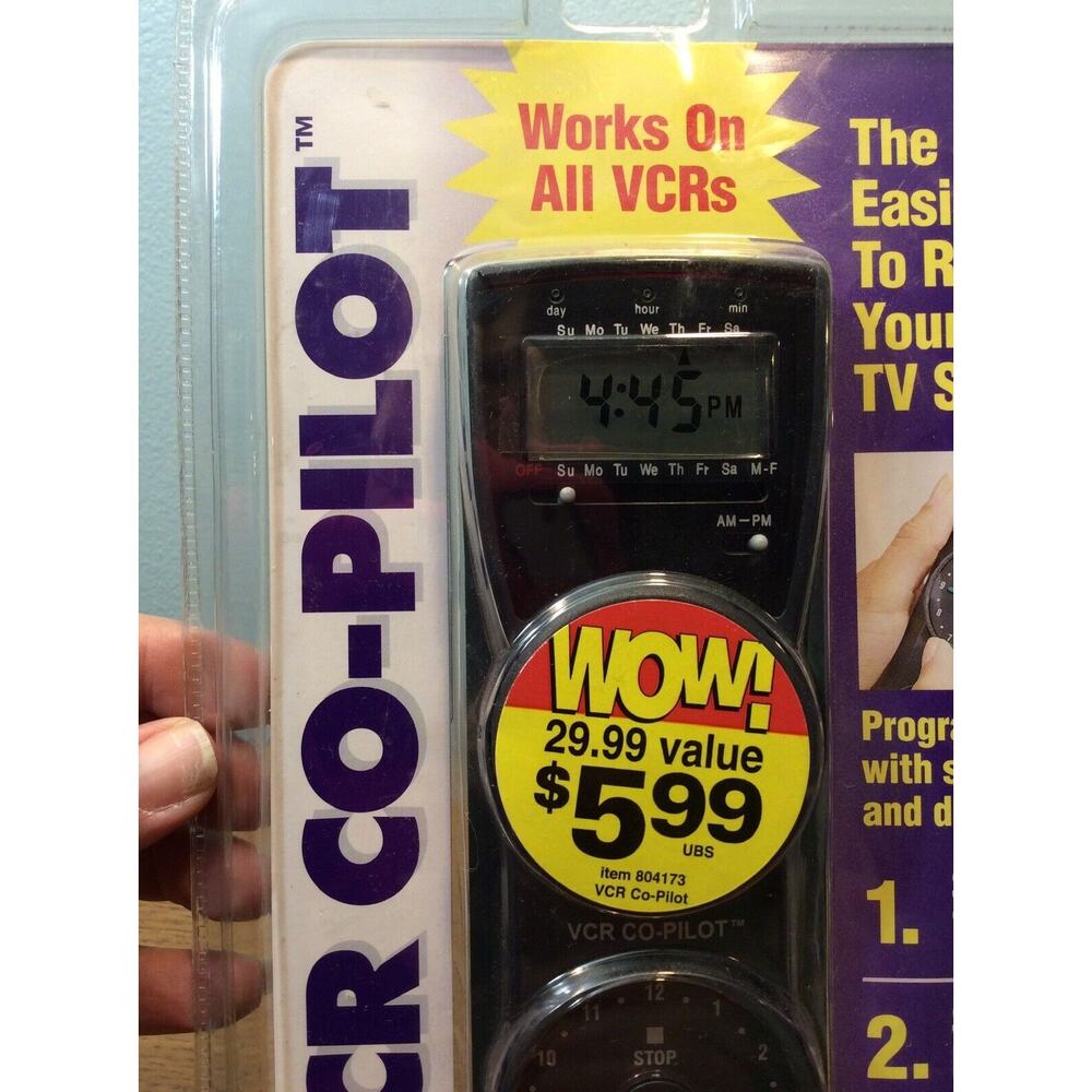 VTG VCR COPILOT Timer Remote Record Your Favorite TV Shows Free Shipping NEW - Picture 7 of 7